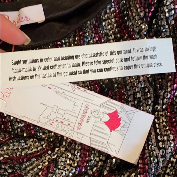 Parker Asher mini dress size Medium - Picture 7 of 15